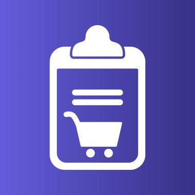 Kontrol listesi simgesi soyut arkaplanda izole edildi