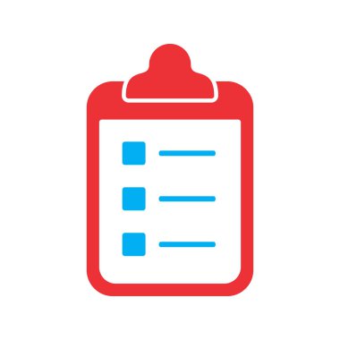 Kontrol listesi simgesi soyut arkaplanda izole edildi