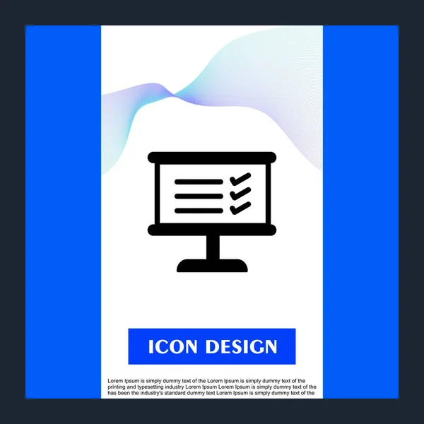 Bekijk Icon Geïsoleerd Op Abstracte Achtergrond — Stockvector