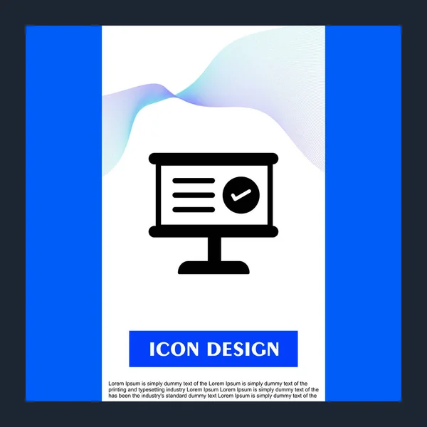 Check list 4 Icon Isolated On Abstract Background — Stock Vector