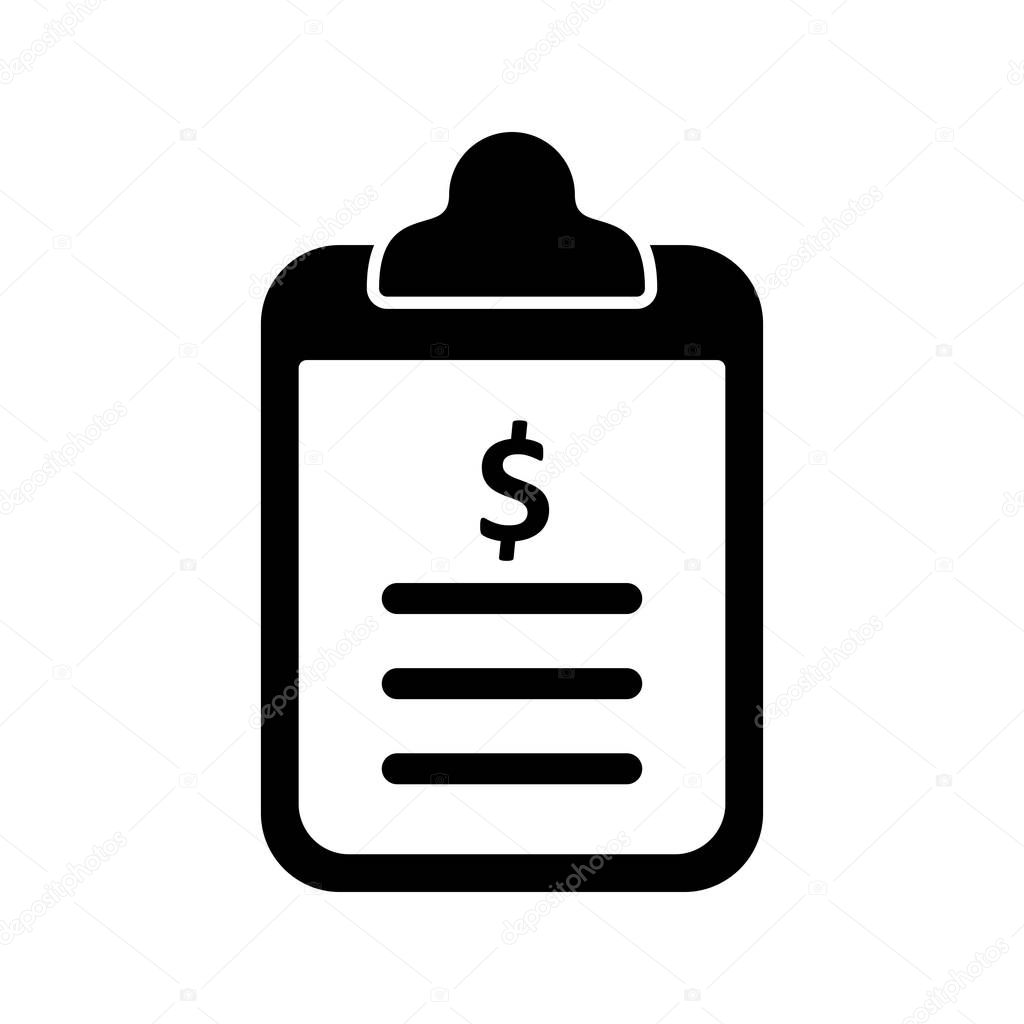  currency checklis Icon Isolated On Abstract Background