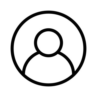 Soyut arkaplan grubunda kullanıcı simgesi izole edildi