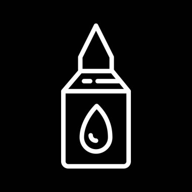 Yapıştırıcı simgesi soyut bir grupta izole edildi