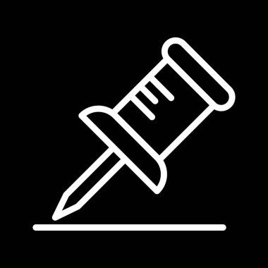 Pin simgesi soyut grupta izole edildi