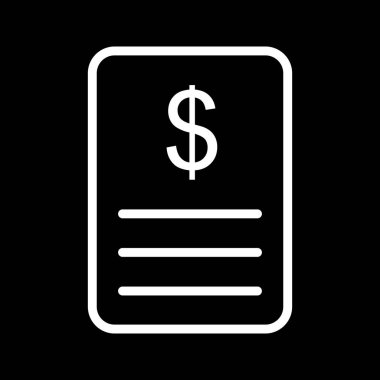 Soyut arkaplanda Dolar Belgesi simgesi izole edildi