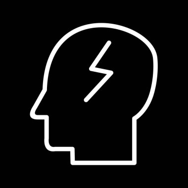 Çalışan zihin simgesi soyut bir grupta izole edildi