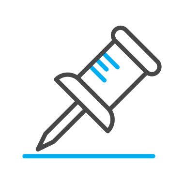 Pin simgesi soyut grupta izole edildi