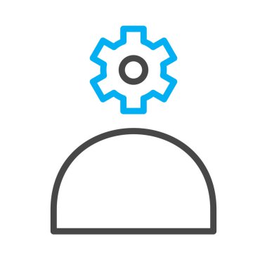 soyut arka grupta izole edilmiş yaratıcı zihin simgesi