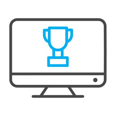 Önde gelen ödül simgesi soyut bir grupta izole edildi