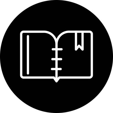 Kitap simgesi soyut arkaplan grubunda izole edildi