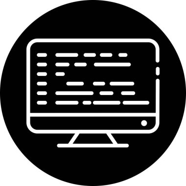  Lcd simgesi soyut bir grupta izole edildi