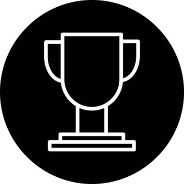 Kupa kazananı simgesi soyut grupta izole