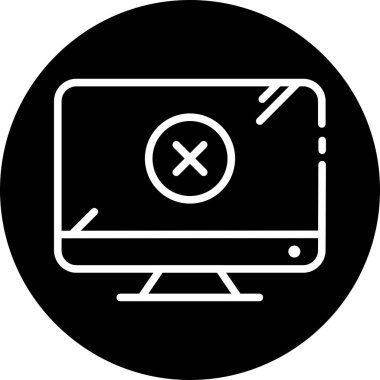 Lcd simgesi soyut bir grupta izole edildi