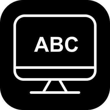 Lcd simgesi soyut bir grupta izole edildi