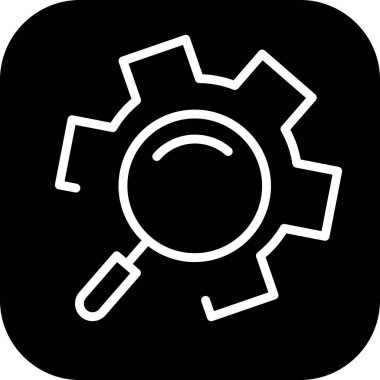 Soyut arkaplan grubunda ayar simgesini bul