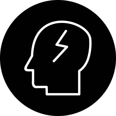 Çalışan zihin simgesi soyut bir grupta izole edildi