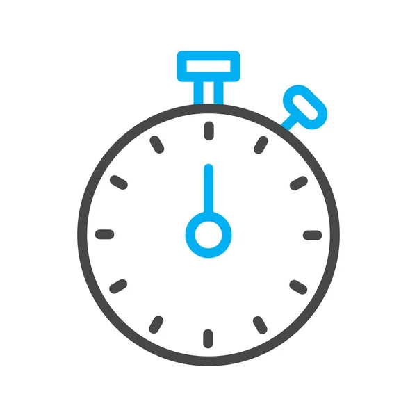 Detener Icono Del Reloj Aislado Fondo Abstracto — Archivo Imágenes Vectoriales