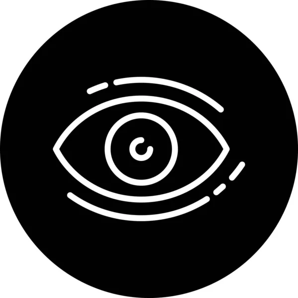 Icono Del Ojo Aislado Sobre Fondo Abstracto — Archivo Imágenes Vectoriales