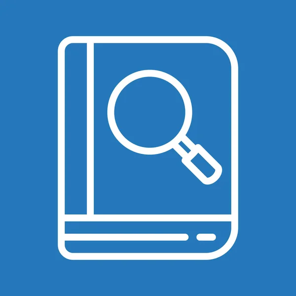 Search Book Icon Isolated Abstract Backgroun — ストックベクタ