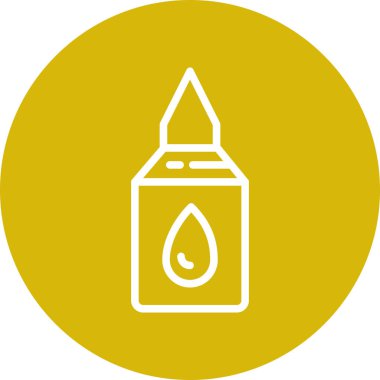 Yapıştırıcı simgesi soyut bir grupta izole edildi