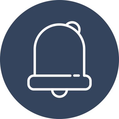 Alarm simgesi soyut arkaplan grubunda izole edildi