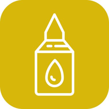 Yapıştırıcı simgesi soyut bir grupta izole edildi