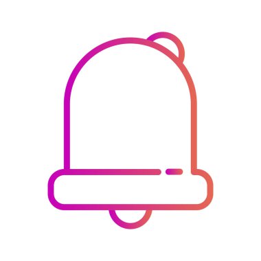 Alarm simgesi soyut arkaplan grubunda izole edildi