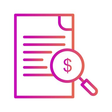 Dolar Belgesi simgesi soyut arka grubunda izole edildi