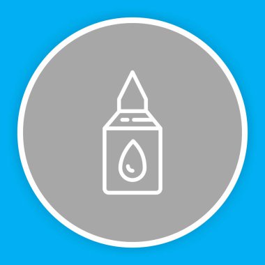 Yapıştırıcı simgesi soyut bir grupta izole edildi