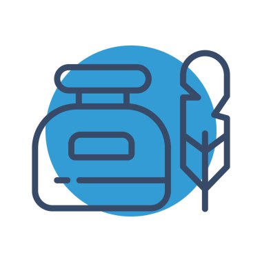 Soyut grupta mürekkep simgesi izole edildi