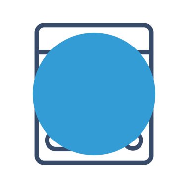 Hesaplayıcı simgesi soyut arkaplan grubunda izole edildi