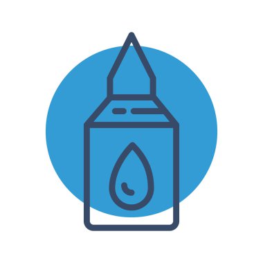 Yapıştırıcı simgesi soyut bir grupta izole edildi