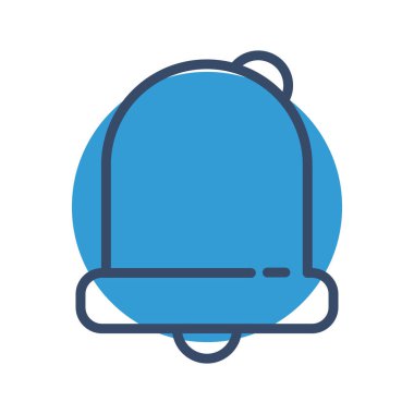 Alarm simgesi soyut arkaplan grubunda izole edildi