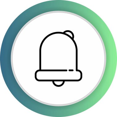 Alarm simgesi soyut arkaplan grubunda izole edildi