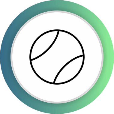 Soyut arkaplanda top simgesi izole edildi