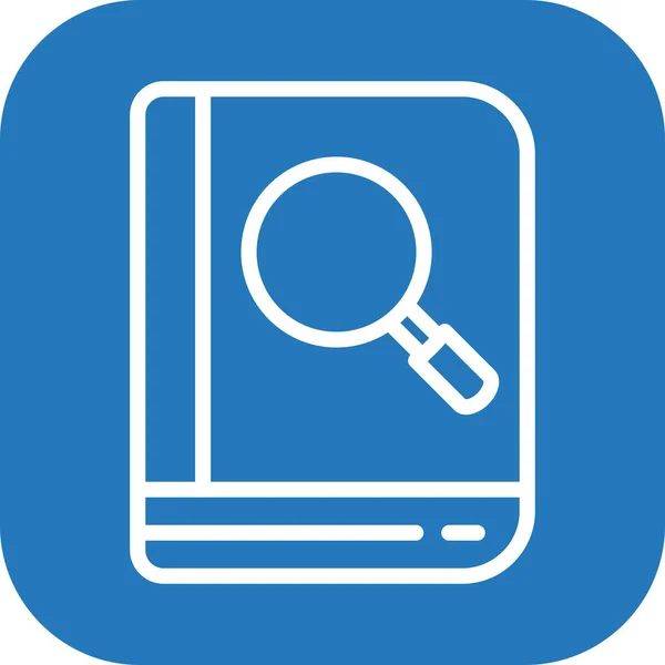 Search Book Icon Isolated Abstract Backgroun — ストックベクタ