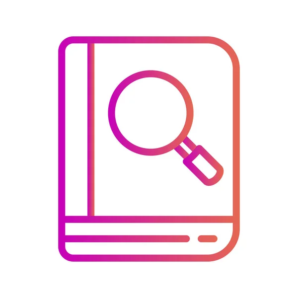 Search Book Icon Isolated Abstract Backgroun — ストックベクタ