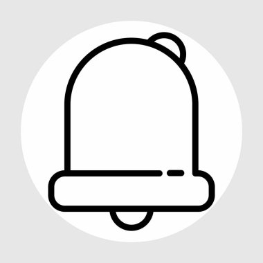 Alarm simgesi soyut arkaplan grubunda izole edildi