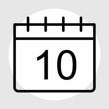 Takvim Simgesi Soyut Arka Gruplamada İzole Edildi