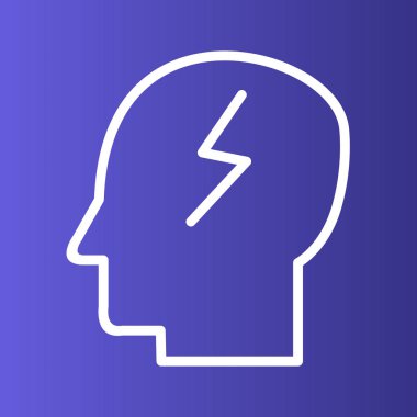 Çalışan zihin simgesi soyut bir grupta izole edildi