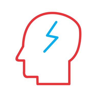 Çalışan zihin simgesi soyut bir grupta izole edildi