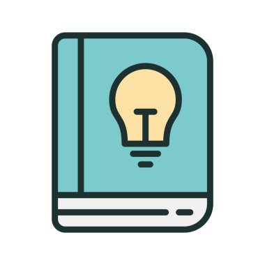 Yaratıcı Kitap simgesi soyut arkaplan grubunda izole edildi