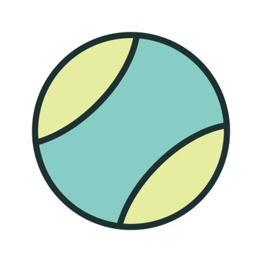 Soyut arkaplanda top simgesi izole edildi