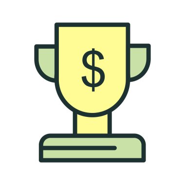 Ödül simgesi soyut bir grupta izole edildi