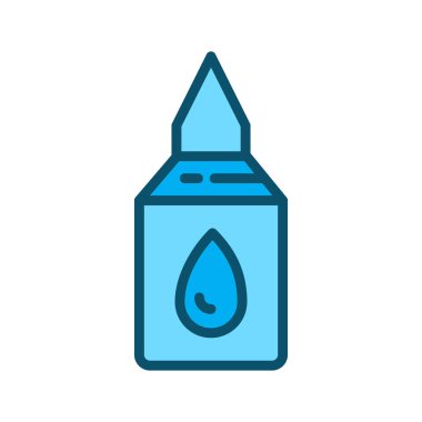 Yapıştırıcı simgesi soyut bir grupta izole edildi