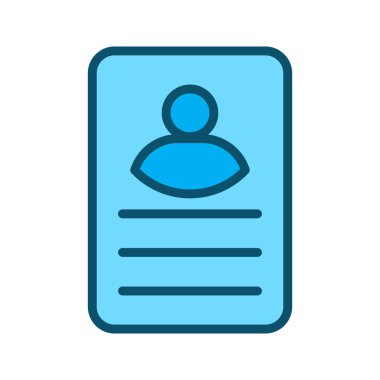 Profil simgesi soyut arkaplan grubunda izole edildi