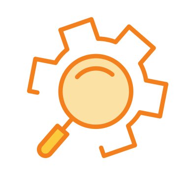 Soyut arkaplan grubunda ayar simgesini bul