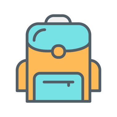 Çanta simgesi soyut grupta izole edildi