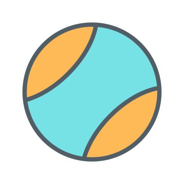 Soyut arkaplanda top simgesi izole edildi