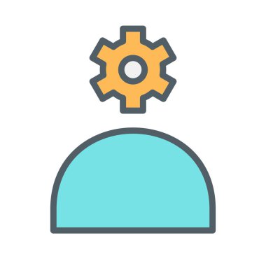 soyut arka grupta izole edilmiş yaratıcı zihin simgesi